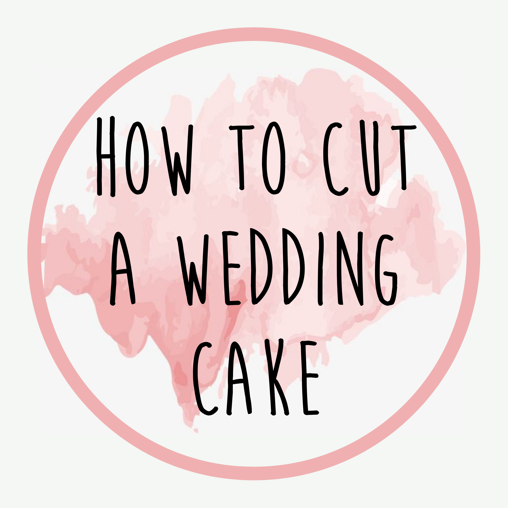 How to cut a wedding cake